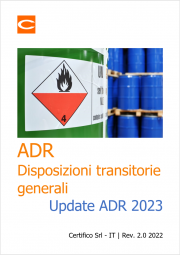 ADR: Disposizioni transitorie