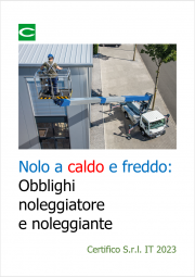 Nolo a caldo e freddo: Obblighi noleggiatore e noleggiante