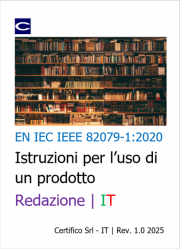 EN IEC IEEE 82079-1:2020 | Istruzioni per l’uso di un prodotto EN IEC IEEE 82079-1:2020 | Istruzioni per l’uso di un prodotto
