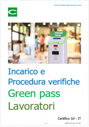 Incarico accertatori / Procedura verifica green pass lavoratori