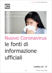 Nuovo Coronavirus: fonti di informazione