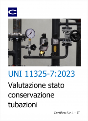 UNI 11325-7:2023 Valutazione stato conservazione tubazioni