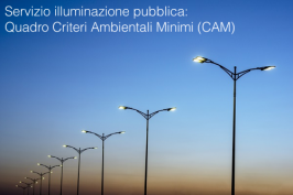 Servizio illuminazione pubblica: Quadro Criteri Ambientali Minimi (CAM) Servizio illuminazione pubblica: Quadro Criteri Ambientali Minimi (CAM)