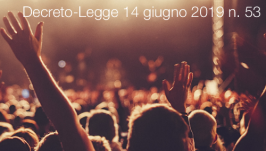 Decreto-Legge 14 giugno 2019 n. 53 