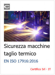 EN ISO 17916:2016 Sicurezza macchine taglio termico