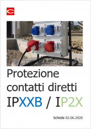 Protezione contatti diretti: IPXXB e IP2X