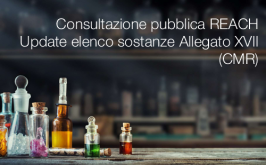 Consultazione pubblica REACH | Update elenco sostanze Allegato XVII