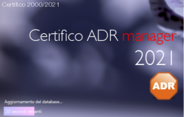 Certifico ADR Manager 2021.0 | Update Settembre 2020 Certifico ADR Manager 2021.0 | Update Settembre 2020