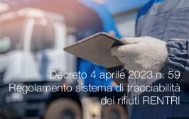 Decreto 4 aprile 2023 n. 59 / RENTRI