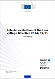 Interim evaluation of the Low Voltage Directive 2014/35/EU Interim evaluation of the Low Voltage Directive 2014/35/EU