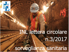 INL: lettera circolare n. 3/2017 sulla sorveglianza sanitaria