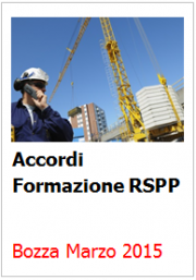 Accordi Formazione RSPP: Marzo 2015