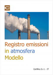 Registro emissioni in atmosfera / Modello Registro emissioni in atmosfera / Modello