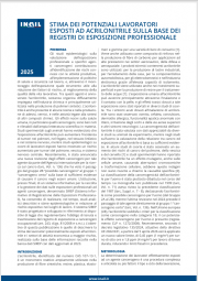 Stima dei potenziali lavoratori esposti ad acrilonitrile Stima dei potenziali lavoratori esposti ad acrilonitrile