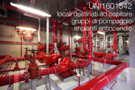 UNI1601542 | locali gruppi di pompaggio impianti antincendio