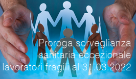 Proroga sorveglianza sanitaria eccezionale lavoratori fragili al 31.03.2022