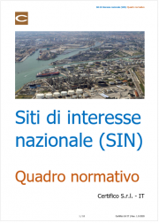 Siti di interesse nazionale (SIN): Quadro normativo