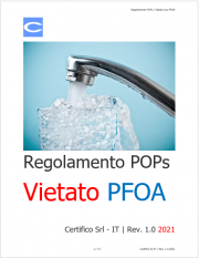 Regolamento POPs: Vietato l'uso di PFOA 