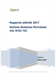 Relazione ISPRA attività Sezione Sostanze Pericolose 2017