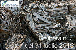 Delibera n. 5 del 31 luglio 2018 