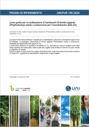 UNI/PdR 156:2024 Linee guida bambuseti per l'assorbimento CO2 UNI/PdR 156:2024 Linee guida bambuseti per l'assorbimento CO2