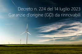 Decreto del Ministro n. 224 del 14 luglio 2023