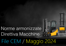 Norme armonizzate Direttiva macchine Maggio 2024: il File CEM Norme armonizzate Direttiva macchine Maggio 2024: il File CEM