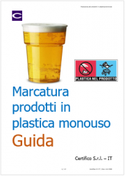 Marcatura dei prodotti in plastica monouso