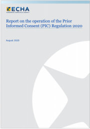 Relazione Annuale 2019 esportazioni importazioni Regolamento PIC Relazione Annuale 2019 esportazioni importazioni Regolamento PIC