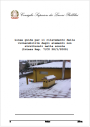 Linee Guida e Scheda rilievo vulnerabiità elementi non strutturali scuole