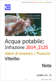 Acqua potabile: Italia deferita alla Corte di giustizia Acqua potabile: Italia deferita alla Corte di giustizia