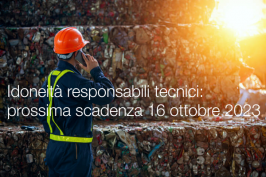 Idoneità responsabili tecnici: scadenza del 16 ottobre 2023 Idoneità responsabili tecnici: scadenza del 16 ottobre 2023