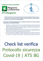 Check list verifica Protocollo sicurezza Covid-19 | ATS BG