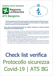 Check list verifica Protocollo sicurezza Covid-19 | ATS BG Check list verifica Protocollo sicurezza Covid-19 | ATS BG