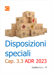 Disposizioni speciali: Capitolo 3.3 ADR