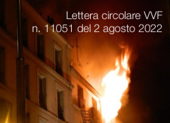 Lettera circolare VVF n. 11051 del 2 agosto 2022