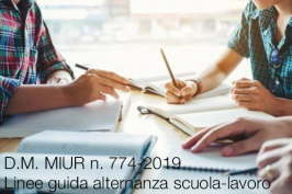 D.M. MIUR n. 774-2019 dell' 8 Ottobre 2019