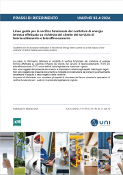 UNI/PdR 93.4:2024 - Linee guida verifica funzionale del contatore termico