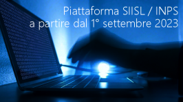 Piattaforma SIISL a partire dal 1° settembre 2023 Piattaforma SIISL a partire dal 1° settembre 2023