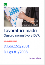 Lavoratrici madri: Quadro normativo | Check list | DVR