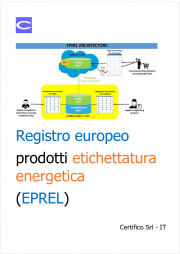 Registro europeo dei prodotti per l'etichettatura energetica (EPREL) Registro europeo dei prodotti per l'etichettatura energetica (EPREL)