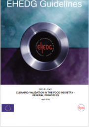 Cleaning validation in the food industry: General principles