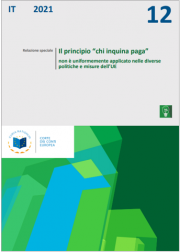 Relazione speciale 12/2021: Il principio “chi inquina paga”