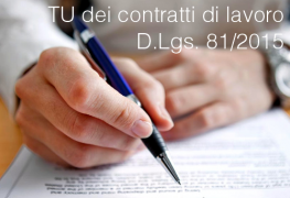 Decreto Legislativo 15 giugno 2015 n. 81 Decreto Legislativo 15 giugno 2015 n. 81