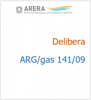 Delibera ARG/gas 141/09