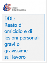 DDL: “Introduzione CP dei reati di omicidio e lesioni sul lavoro