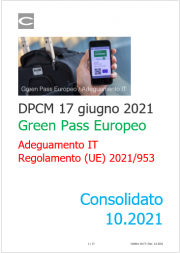 DPCM 10 settembre 2021