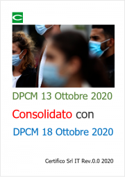 DPCM 13 Ottobre 2020 | Consolidato DPCM 13 Ottobre 2020 | Consolidato