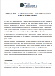 COVID 19 | Linee guida SSL negli studi professionali