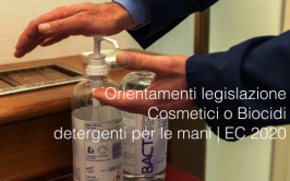 Orientamenti legislazione Cosmetici o Biocidi detergenti per le mani | EC 2020